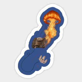 Gamer Jellyfish Sticker